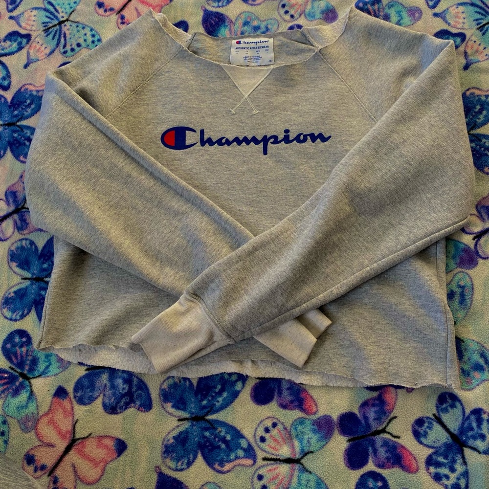 cropped champion long sleeve